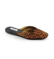 women's slippers TUSA leopard-print pony hair